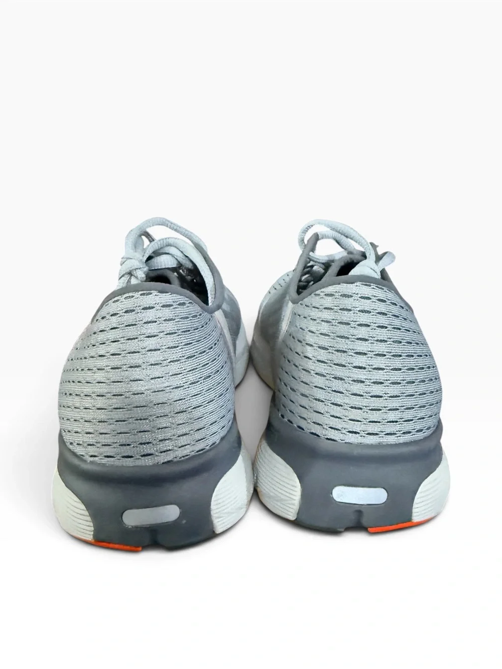 Under Armour gray Men’s Athletic Sneakers with Subtle Orange Accents